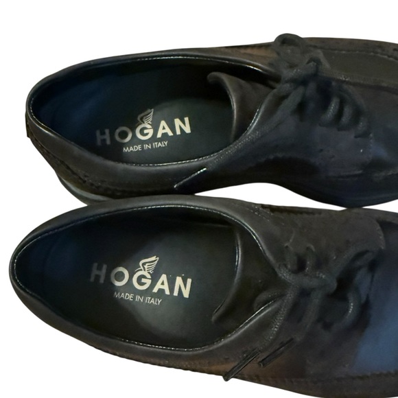 Hogan New Route Brogues in Brown Leather/Suede Size US 7 - Picture 4 of 8
